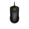 Imagine Mouse gaming cu fir Hator Pulsar 3, conectivitate USB, polling rate pana la 1000Hz, senzor Optical PixArt PMW 3311, rezolutie maxima 12000 DPI, switch HATOR® Optical 100M, iluminare RGB 16.8M culori, side switch Kailh 3M, negru