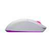 Imagine Mouse wireless Hator Quasar 3 ULTRA 8K, conectivitate 2.4GHz, bluetooth 5.4 si USB, polling rate pana la 8000Hz, senzor PixArt 3395, rezolutie maxima 30000 DPI, capacitate baterie 500 mAh, durata de viata baterie in modul wireless pana la 52 ore, timp incarcare 2 ore, switch  HATOR® Optical 100M