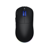 Imagine Mouse wireless Hator Quasar 3, conectivitate 2.4GHz, bluetooth si USB, polling rate pana la 1000Hz, rezolutie maxima 12000 DPI, capacitate baterie 600 mAh, durata de viata baterie in modul wireless pana la 100 ore, timp incarcare 2 ore, switch HATOR® Optical 100M, side switch Huano 3M, iluminare RGB
