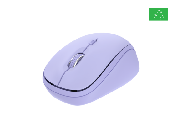 Imagine Mouse wireless Trust Yvi, rezolutie maxima 1600 DPI, violet