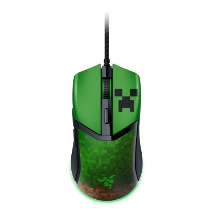 Imagine Mouse cu fir gaming Razer Cobra Razer Minecraft Edition, rezolutie 8500 DPI, 6 butoane programabile, iluminare RGB, negru