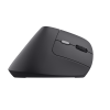 Imagine Mouse ergonomic fara fir Trust Bayo II, rezolutie maxima 2400 DPI, 6 butoane, interfata USB-C,  2.4GHz, negru