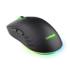 Imagine Mouse wireless Trust GXT 927 Redex+, rezolutie maxima 25600 DPI, senzor PAW3370, polling rate 125/250/500/1000Hz, iluminare full RGB, negru