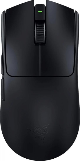 Imagine Mouse Razer Viper V3 Pro, rezolutie maxima 35000 DPI, durata de viata baterie pana 95 hours  la 1000 Hz, pana la 62 pre la 2000 Hz, pana la 40 ore la 4000 Hz pana la ore la 8000 Hz, negru