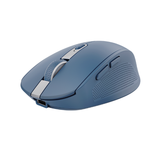 Imagine Mouse Trust Ozaa compact, rezolutie maxima 3200 DPI, interfata USB-A, USB-C, albastru