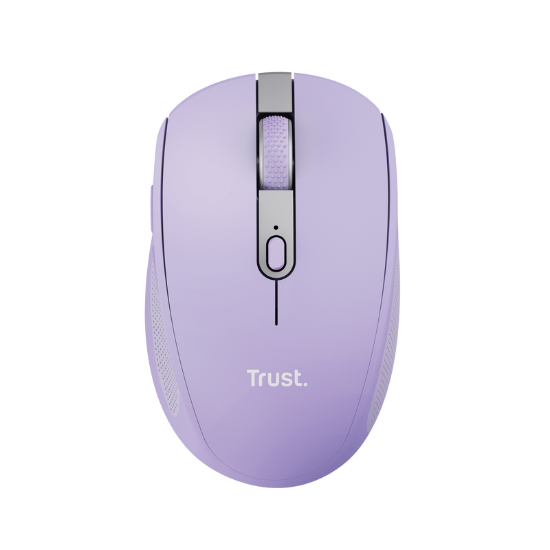 Imagine Mouse Trust Ozaa compact, rezolutie maxima 3200 DPI, interfata USB-A, USB-C, mov