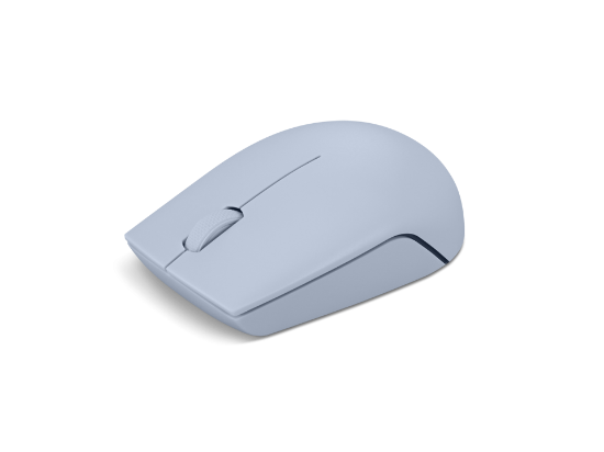 Imagine Lenovo 300 Wireless Compact Mouse Frost Blue, Tip: Standard, Rezolutie (dpi): 1000 dpi, Butoane/rotite, 3, Interfata mouse/ Tehnologie: Wireless, Interfata receiver, dongle USB 2.4GHz, Culoare: Albastru, Dimensiune (mm): 97.91 x 57.99 x 32.53 mm, Greutate: 52g, Garantie: 1 an