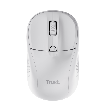Imagine Mouse Trust Wireless Optical rezolutie maxima 1600 DPI, 4 butoane, 2 baterii tip AAA, alb