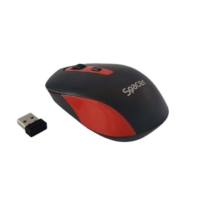 Imagine MOUSE Spacer, PC sau NB,1600 dpi, butoane/scroll 4/1, negru cu rosu
