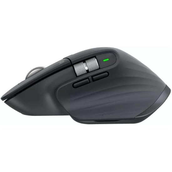 Imagine Mouse Logitech MX Master 3S, Wireless/Bluetooth fara fir, rezolutie 8000 DPI, optic, butoane/rotite 7, graphite/negru