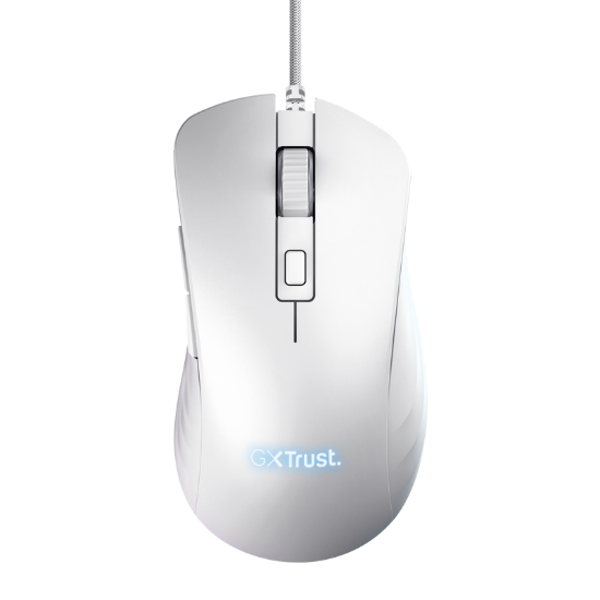 Imagine Mouse Trust GXT924W YBAR+ 25600 DPI, alb