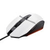 Imagine Mouse Trust GXT110W Felox cu fir, rezolutie maxima 6400 DPI, alb
