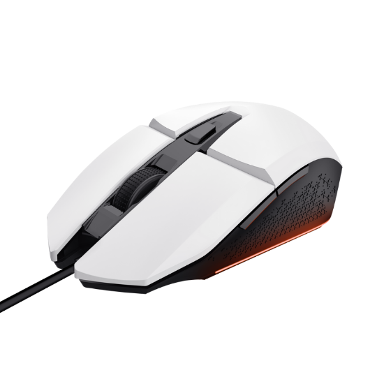 Imagine Mouse Trust GXT110W Felox cu fir, rezolutie maxima 6400 DPI, alb