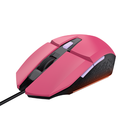 Imagine Mouse Trust GXT110W Felox cu fir,  6400 DPI, roz
