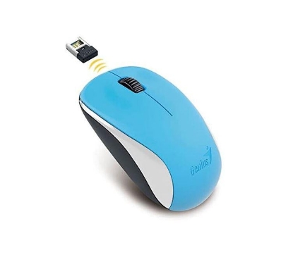 Imagine Mouse Genius NX-7000 wireless, PC sau NB, wireless, 2.4GHz, optic, 1200 dpi, butoane/scroll 3/1, albastru