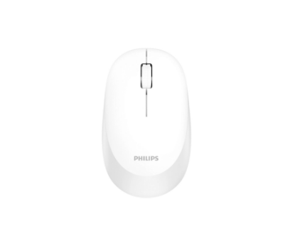 Imagine Mouse Philips SPK7307WL, wireless, 2.4GHz, optic, 3 butoane, 1600 DPI, silent, ambidextru, alb