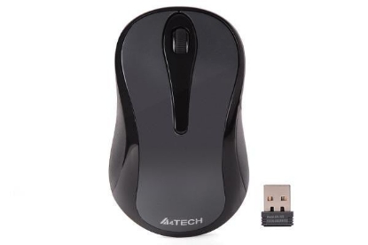 Imagine Mouse A4tech, wireless, 1000 dpi, butoane/scroll 3/1, gri