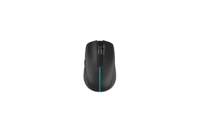 Imagine Mouse Serioux Flicker 212, Wireless, Negru,  senzor: Optic, DPI: 800/ 1200/ 1600, conexiune: Dongle USB 2,4 GHz, banda de frecventa: 2,4 GHz, baterie integrată litiu de 500 mAh, banda LED, cerințe OS: Win, Mac, Vista