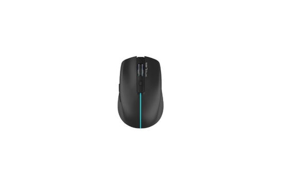 Imagine Mouse Serioux Flicker 212, Wireless, Negru,  senzor: Optic, DPI: 800/ 1200/ 1600, conexiune: Dongle USB 2,4 GHz, banda de frecventa: 2,4 GHz, baterie integrată litiu de 500 mAh, banda LED, cerințe OS: Win, Mac, Vista