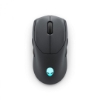 Imagine Dell Alienware Tri-Mode Wireless Gaming Mouse AW720M, Connection type: Tri-mode Wireless (2.4GHz, Bluetooth 5.1 and wired), Movement Resolution: 26000 dpi, , Magnetic Snap Charging Function, Adjustable Dots Per Inch (DPI), Wireless mode (2.4GHz), Buttons Qty: 8, Performance: 50 G maximum