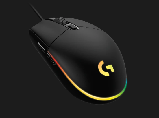 Imagine Logitech mouse cu fir G102 RGB, 6 butoane, 8000 dpi, senzor optic, USB, negru