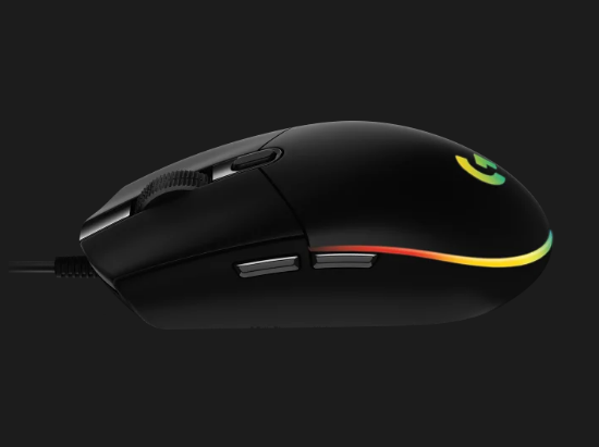 Imagine Logitech mouse cu fir G102 RGB, 6 butoane, 8000 dpi, senzor optic, USB, negru