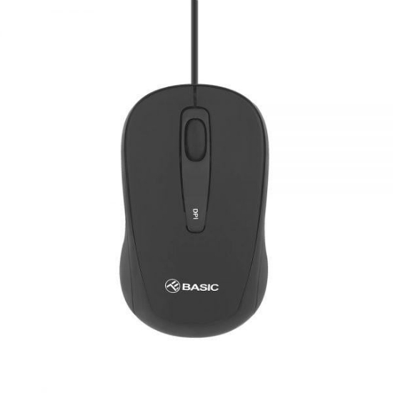 Imagine Mouse cu fir Tellur basic, mini, negru