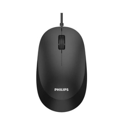Imagine Mouse Philips SPK7207BL, USB 2.0, optic, 1000 DPI, 1.5m, negru