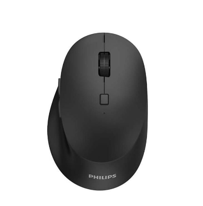 Imagine Mouse Philips SPK7607, ergonomic, wireless, silent,  negru
