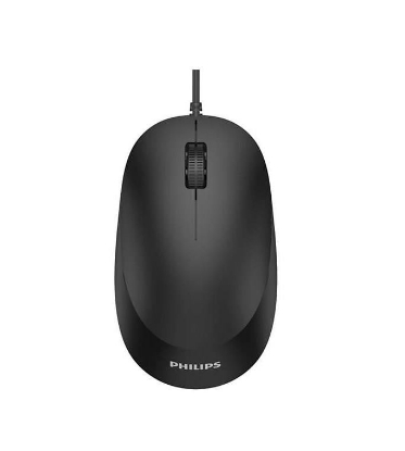 Imagine Mouse Philips SPK7207, cu fir, optic, 1200 DPI, negru