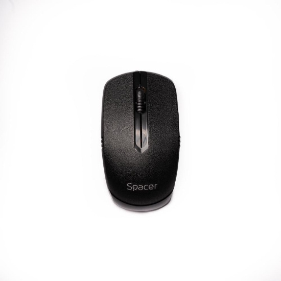 Imagine MOUSE Spacer, PC sau NB, fara fir, USB 2.4 GHz, optic, 1000 dpi, butoane/scroll 3/1, negru, SPMO-161