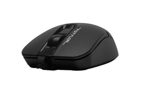 Imagine Mouse A4tech FM12 Black, cu fir, negru