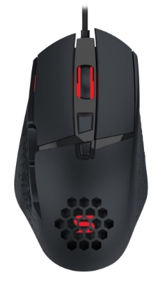 Imagine Mouse gaming Serioux Tobis, Senzor Sunplus 192, 1000-6400 DPI, switch HUANO, pana la 20 milioane de click-uri, 8 Butoane, 3 moduri de iluminare RGB, cablu USB 1.5M, plug and play, compatibil cu Windows 2000/XP/9X/VISTA/7/8/10