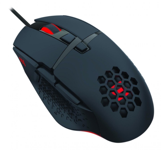 Imagine Mouse gaming Serioux Tobis, Senzor Sunplus 192, 1000-6400 DPI, switch HUANO, pana la 20 milioane de click-uri, 8 Butoane, 3 moduri de iluminare RGB, cablu USB 1.5M, plug and play, compatibil cu Windows 2000/XP/9X/VISTA/7/8/10