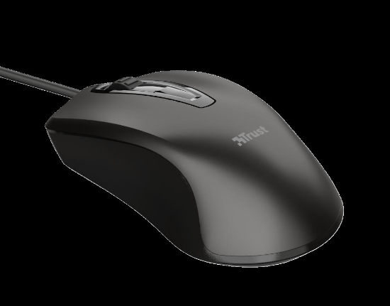 Imagine Mouse Trust Carve, USB Mouse, negru