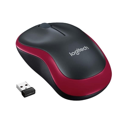 Imagine Mouse Logitech M185 Wireless, 1000 DPI, rosu