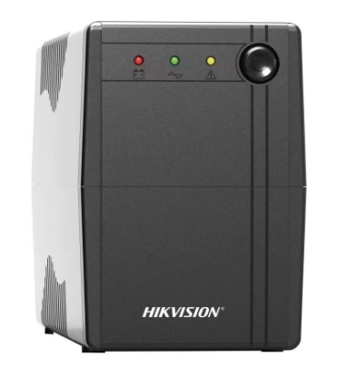 Imagine Oversea UPS Hikvision DS-UPS600; capacitate UPS: 600 VA / 360 W, input voltage range: 85 VAC to 150 VAC, frecventa input: 50/60 Hz self- adaptive, tip plug: Type B (NEMA 5-15), output voltage range: 110 VAC to 125 VAC, frecventa output: 50/60 Hz ± 0.5 Hz self-adaptive, tip outlet: Type B (NEMA