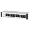 Imagine UPS Legrand Keor PDU monofazat, 800VA/480W, IN 1xIEC 10A OUT 8x Schuko, technologie off-line, conexiune USB HID, capacitate baterie 12V/9AH, 230V, dimensiuni 440x150x88mm, greutate 5kg