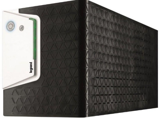 Imagine UPS Legrand KEOR SP 800, 800VA/480W, 1x IEC + 1x German standard sockets, USB HID tip B, stabilizator electronic (AVR), baterie 1 x 12V/ 9 Ah, 230V, forma sinusoidala simulata in forma de unda, tehnologie Line interactive VI, interfata RGB LED bar (verde/ portocaliu/ rosu), dimensiuni 120 x 330 x