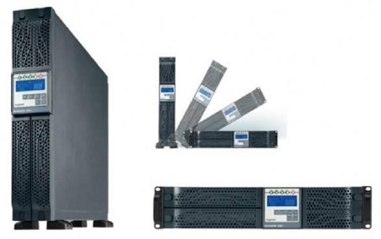 Imagine UPS Legrand Daker DK Plus 3000VA/ 2700W, tip online cu dubla conversie VFI-SS-111, forma Rack/ Tower, 230V, baterie 12V/ 9AH x 6, dimensiuni 440x88 (2U) x600mm, IP20, culoare negru
