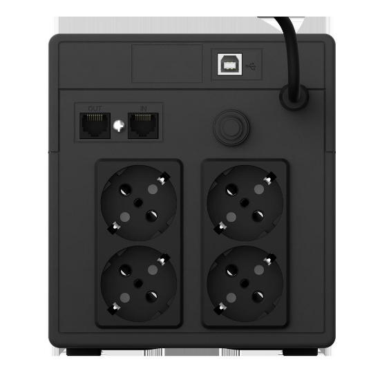 Imagine UPS nJoy Cadu 1000, 1000VA/600W, Afisaj LCD cu ecran tactil, 4 x prize Schuko