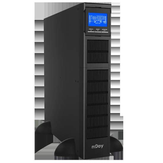 Imagine UPS nJoy Balder 1500, 1500VA/ 1500W, On-line, LCD Display, Montare Rack/Tower, 8 Prize IEC 13, Dubla conversie, Plaja larga de tensiuni acceptate, Eficienta impresionanta de pana la 96%, Frecventa: 40Hz ~ 70 Hz, Dimensiuni: 410 x 438 x 88 mm, Greutate: 15.5 kg