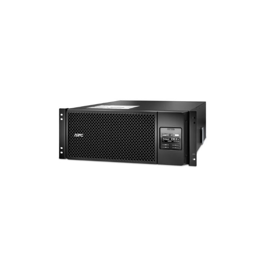 Imagine UPS APC Smart-UPS SRT online dubla-conversie 6000VA / 6000W 6 conectoriC13 4 conectori C19 extended runtime rackabil 4U, baterie APCRBC140,optional extindere garantie cu 1/3 ani (WBEXTWAR1YR- SP-05/WBEXTWAR3YR-SP-05),3 ani garantie echipament si 2 ani garantie baterie