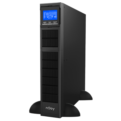 Imagine UPS Njoy Balder 1000 Online, Tower/rack, 1000 W, fara AVR, IEC x 8, display LCD, back-up 11 – 20 min.  Putere (VA): 1000