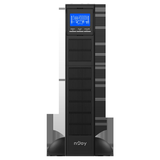 Imagine UPS nJoy Balder 3000, 3000VA/ 3000W, On-line, LCD Display, Montare Rack/Tower, 8 Prize IEC 13 1x IEC C19, Dubla conversie, Plaja larga de tensiuni acceptate, Eficienta impresionanta de pana la 96%, Frecventa: 40Hz ~ 70 Hz, Dimensiuni: 630 x 438 x 88 mm, Greutate: 27.5 kg