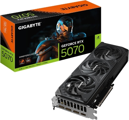Imagine Placa Video GIGABYTE WINDFORCE OC SFF RTX 5070, 12 GB GDDR7, 192 bit, PCI Express 5.0, 1 x HDMI, 3 x DisplayPort