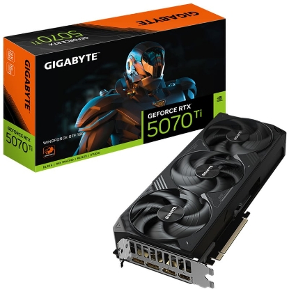 Imagine Placa Video GIGABYTE  WINDFORCE SFF RTX 5070 Ti, 16 GB GDDR7, 256 bit, PCI Express 5.0, 1 x HDMI, 3 x DisplayPort
