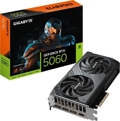 Imagine Placa Video GIGABYTE GeForce RTX 5060 OC, 8 GB GDDR7, 128 bit, PCIE 5.0, 1 x HDMI, 3 x DisplayPort