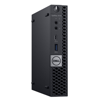 Imagine Calculator Dell OptiPlex 7070, Micro, Intel Core i3 9100 3.6 GHz up to 4.2 GHz; Fara Memorie Ram; 512 GB SSD M.2 NVMe; Windows 10 Pro; 3 Ani Garantie, Ca Nou