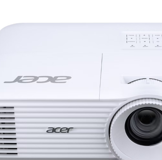 Imagine Videoproiector Acer P5550, FHD 1920* 1080, 5.200 lumeni, up to WUXGA 1920* 1200, 16:9/ 4:3, 18.000:1, dimensiune maxima imagine 7.62 m (300"), zoom 1.3x, 2* HDMI, HDBaseTx 1, RJ45, audio in/ out, USB Type-A Out, DC Out (5V/1.5A), boxa 10W, RS232, D-sub, DLP 3D Ready, HDMI 3D Ready, 144Hz 24p 3D